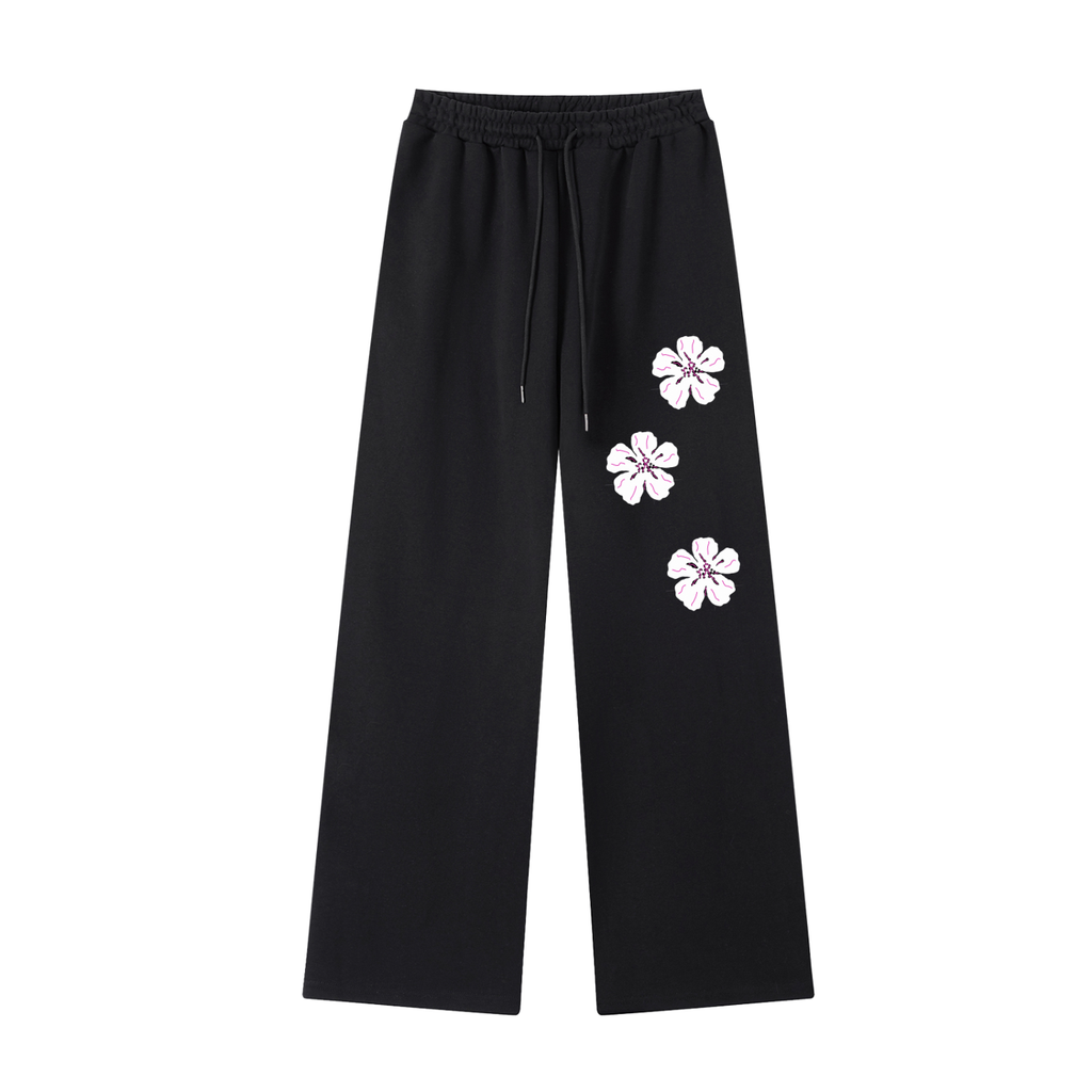 3 flower sweat pants