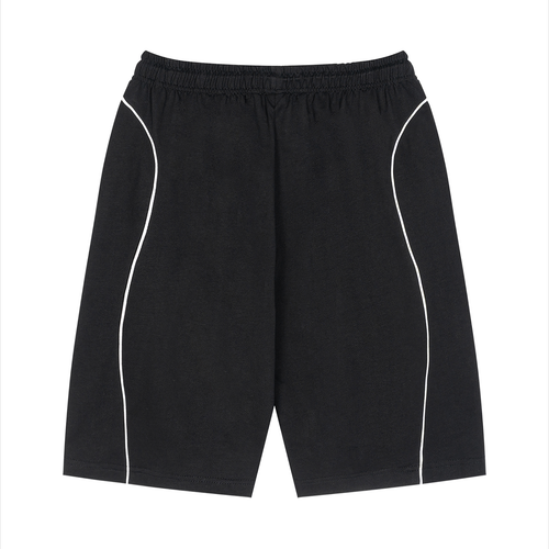 555 shorts with line design